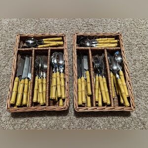 Bamboo Handle Cutlery Set